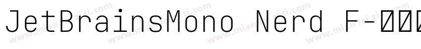 JetBrainsMono Nerd F字体转换